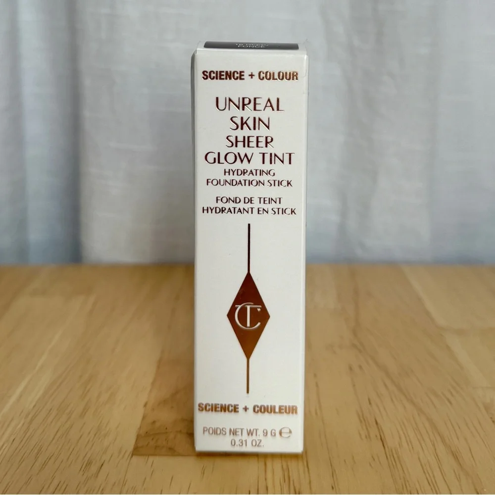 NWT NIB Charlotte Tilbury Unreal Skin Tint Hydrating Foundation Stick (16 Deep)
